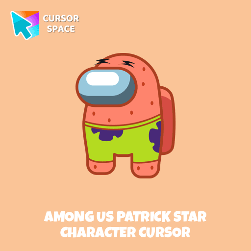 Among Us Patrick Star Character cursor pointer cursor